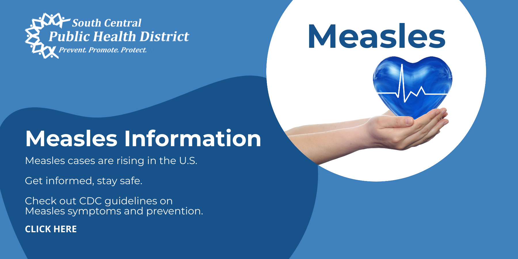 Slide linking to Measles information