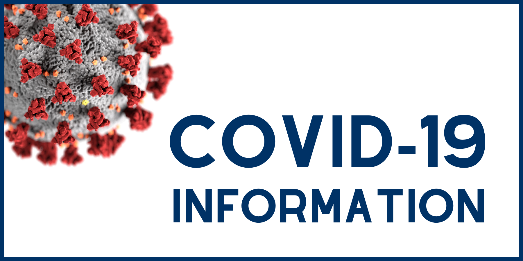 Coronavirus information banner