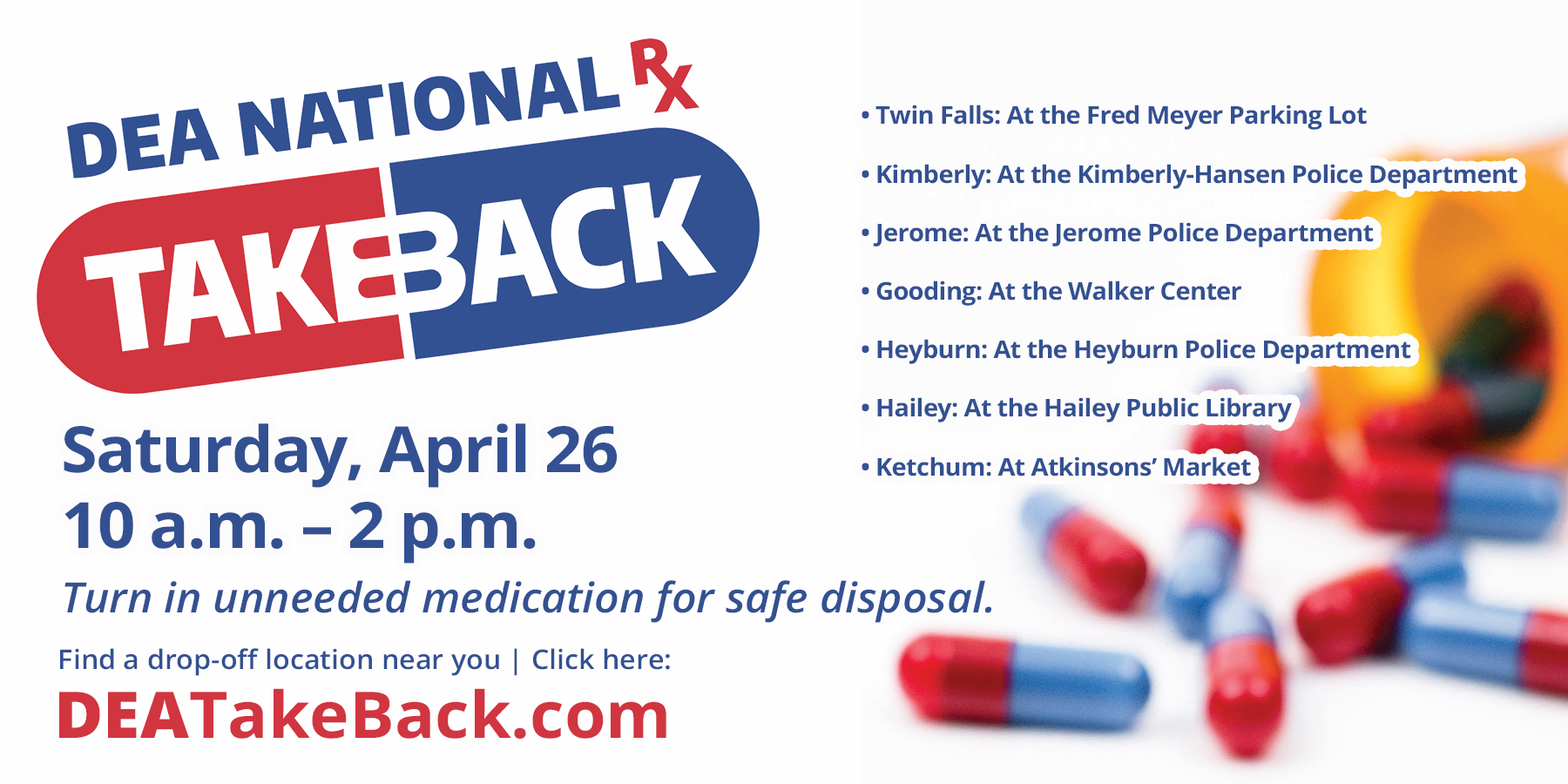 Slide linking to the DEA Drug Take Back Day website