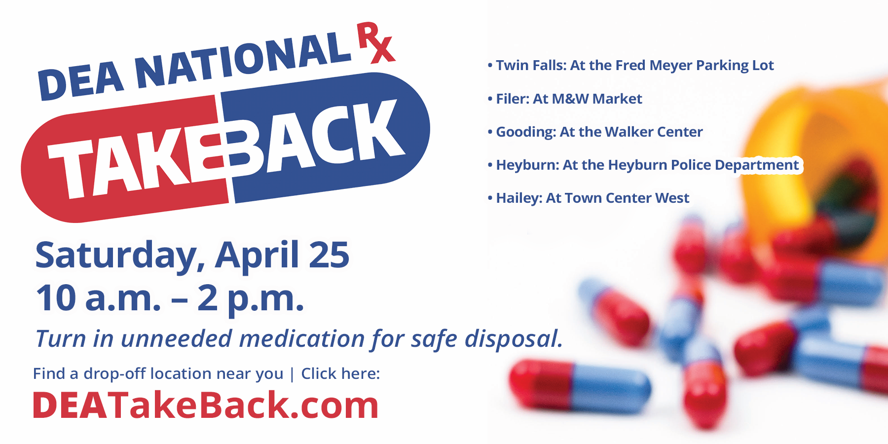 Slide linking to Drug Take Back Day website