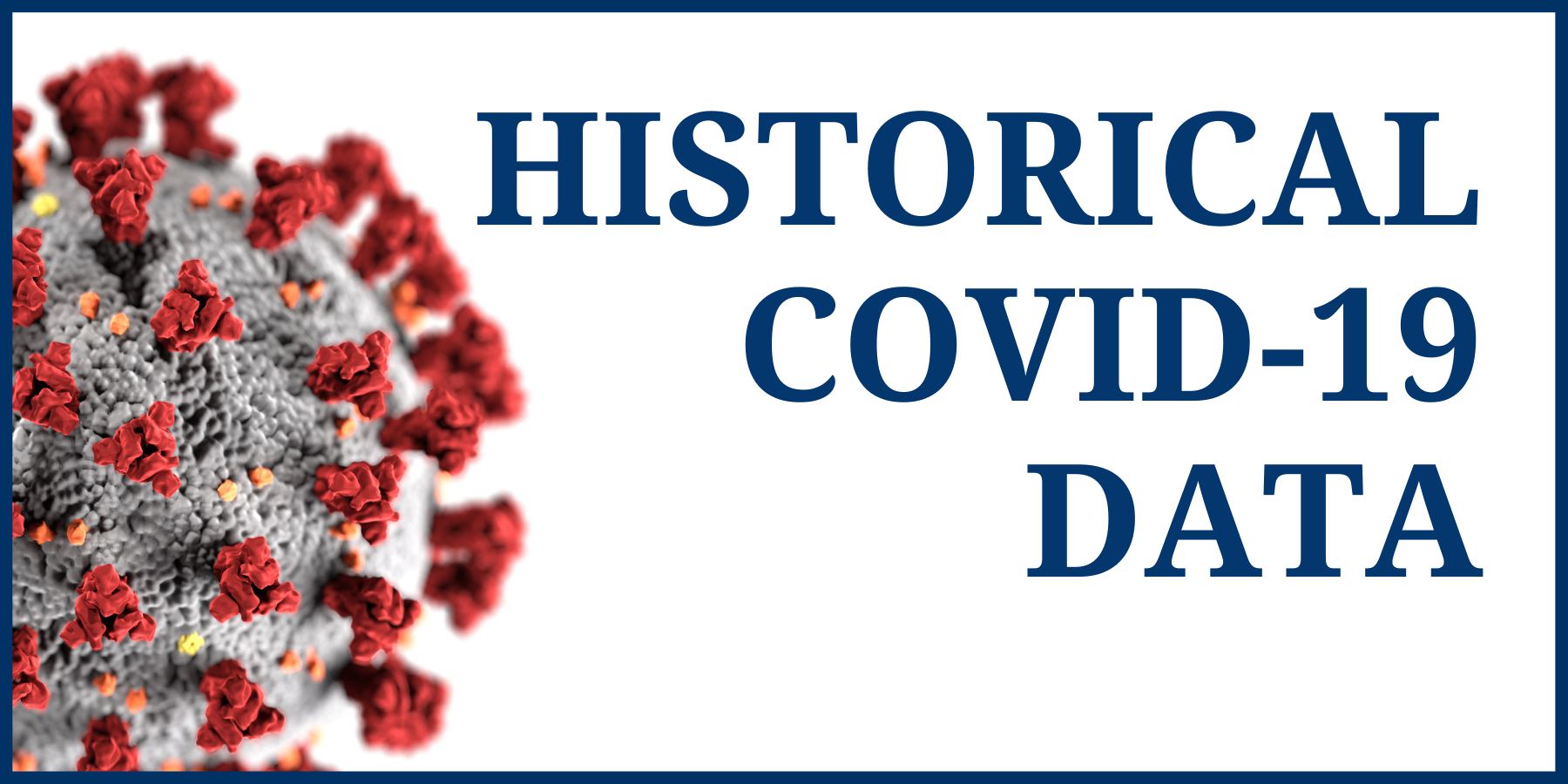 Coronavirus Historical Data Page Banner