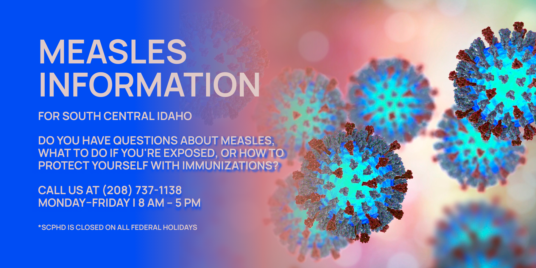 Slide linking to Measles information