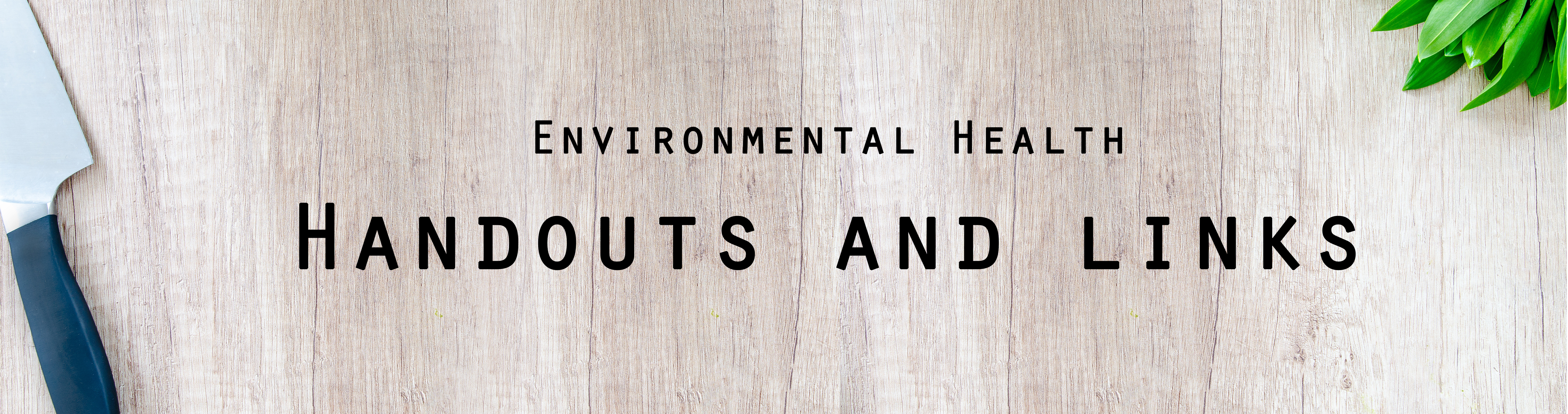 Environmental Health Banner
